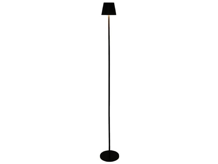 USB-aufladbare Stehlampe SOLINE 125cm schwarz