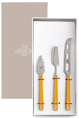 Mepra Fantasia Pewter Cheese Knives - 3 Pieces