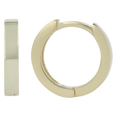 Klappcreolen ADELIA´S "Ohrringe – Klappcreole aus 925 Silber", Damen, Gr. Damen, Silber 925 (Sterlingsilber), gold, Ohrringe Klappcreolen, Zum Verschenken – passend für viele Anlässe