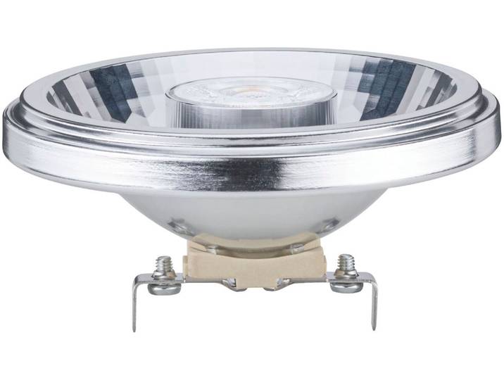 PAULMANN LED-Leuchtmittel AR111 8W 12V 2700K 24 , Energieeffizienz: G, grau (aluminiumfarben), L:5,6cm Ø:11,1cm, Leuchtmittel, LED-Leuchtmittel