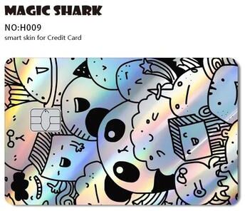 Uplifted Finds Magic Shark Holographic Skull Panda Sticker For Cards no Chip b