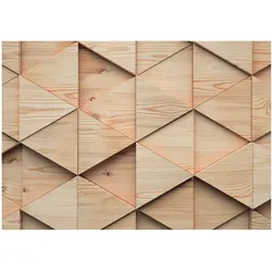 FOTOTAPETE 208x146 cm - Holzmosaik
