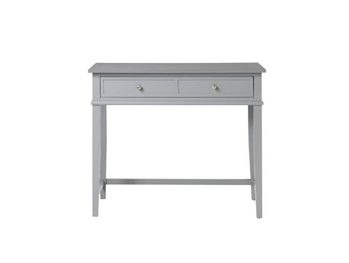 Bureau avec 1 tiroir en mélaminé gris
