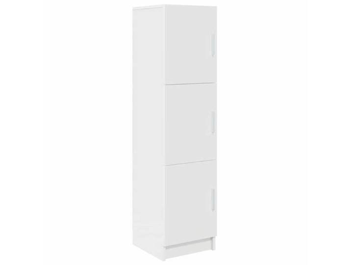 ABOTT@Bibliothèque KENNETH - Armoire haute vitrine - Haut Armoire/Buffet haut - Blanc 31.5x32x122.5cm - 360721