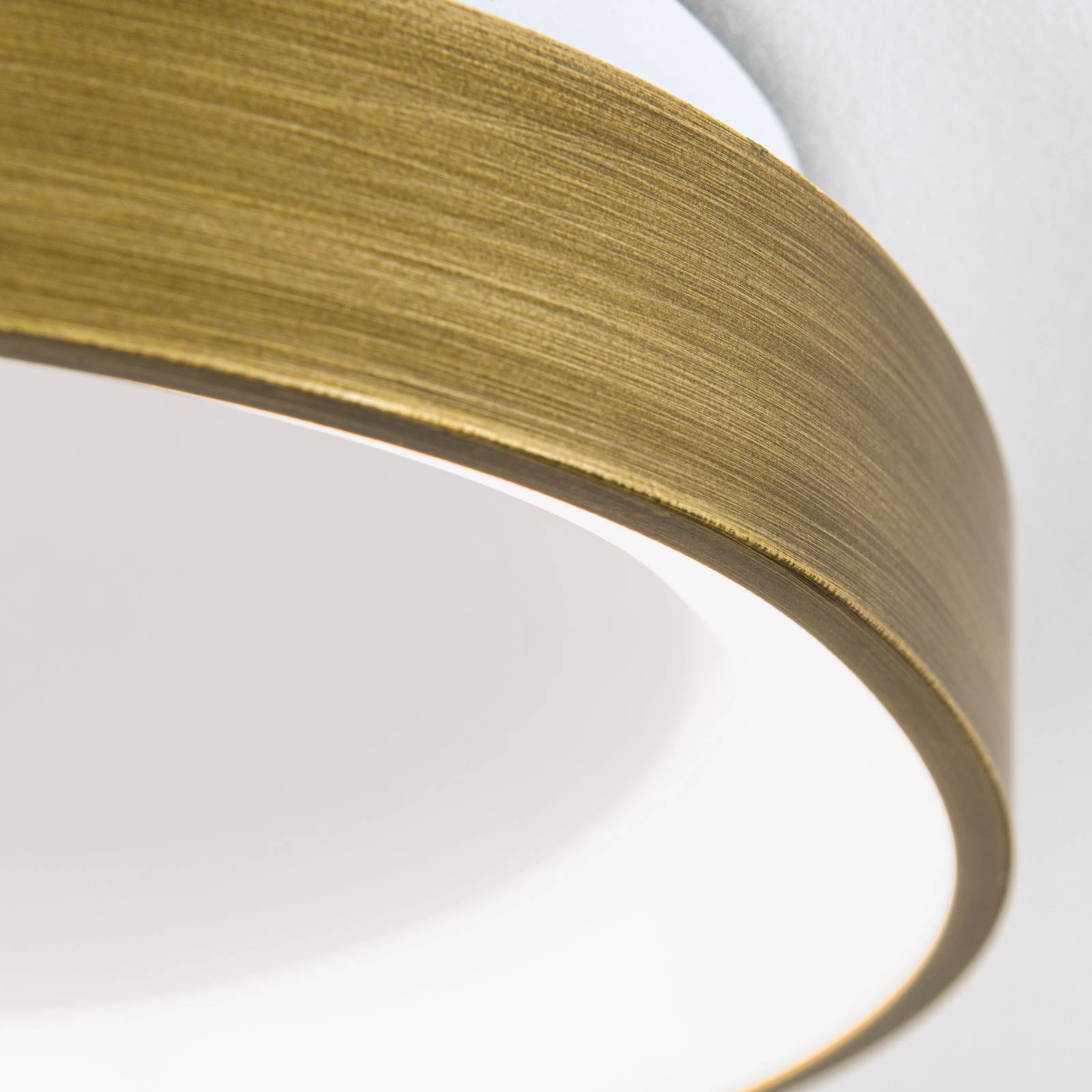Orion LED Ceiling Light Charlie, Bronze / antique brass, Living / Dining Room, Plastic, Modern, Ceiling Light