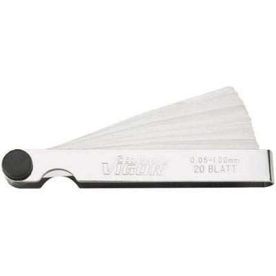 Vigor V1714 Fühlerlehre 0.05 - 1mm Anzahl Blätter: 20 DIN 2275