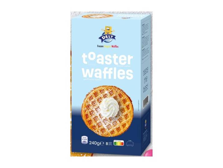 DELY Gaufres nature à griller x8 240 g