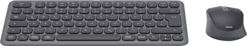 hama 00173061 Multi-Device-Tastatur-Maus-Set WKM-500 , kabellos, klein, SW, QWERTZ DE