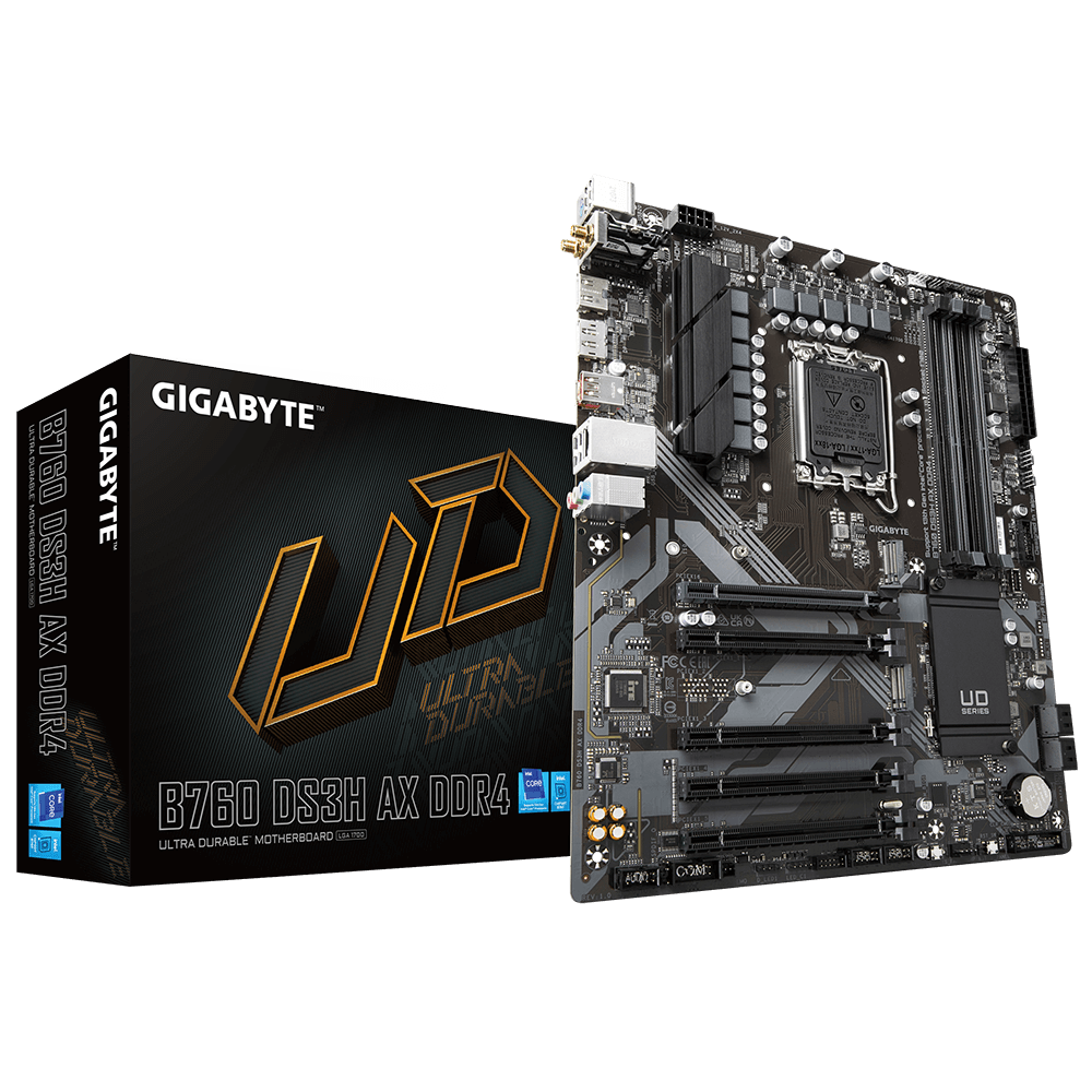 GIGABYTE B760 DS3H AX DDR4 ATX Mainboard - Sockel 1700