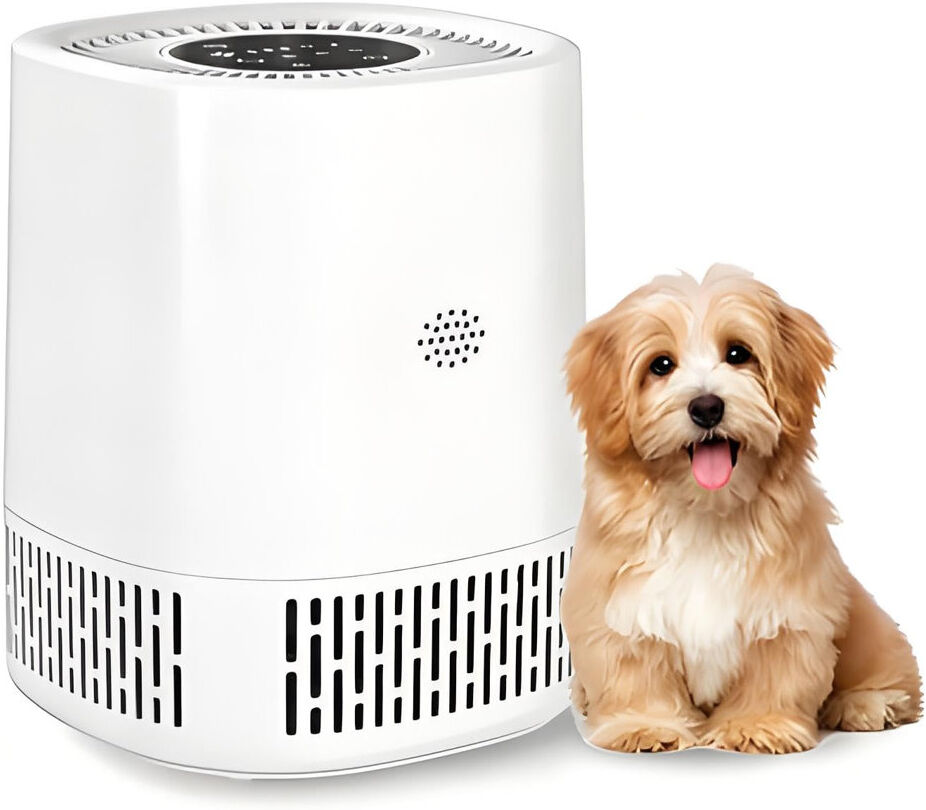 ZACOO Air Purifier for Home – For Large Rooms up to 120 m², Eliminates Allergens, Odors, and Pet Hair, Efficient Filter, Fresh Air White 25cm H X 19.5cm W X 19.5cm D