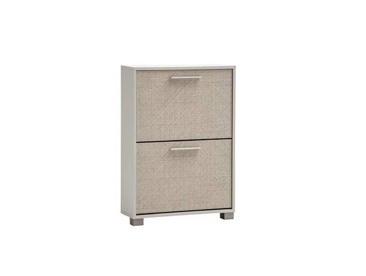 Schildmeyer Schuhschrank Schuhkipper Edno 159986, cremebeige/Canasta Dekor, 59,8 x 19,5 x 85,2 cm