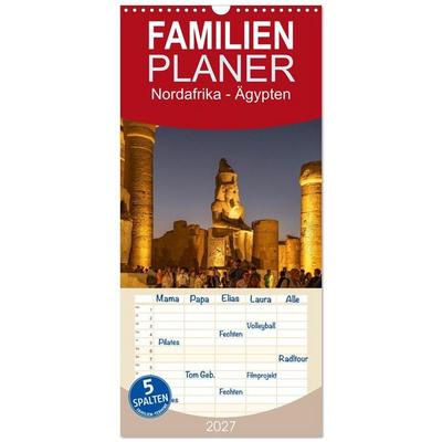 Familienplaner 2027 - Nordafrika - Ägypten mit 5 Spalten (Wandkalender, 21 x 45 cm) CALVENDO