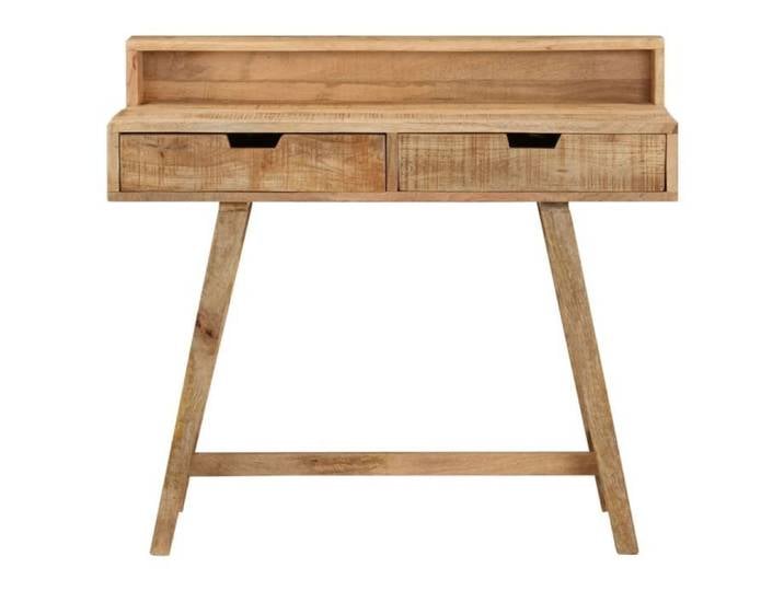 Bureau - CLOUD - 100x45x90 cm Bois de manguier brut solide LL102253
