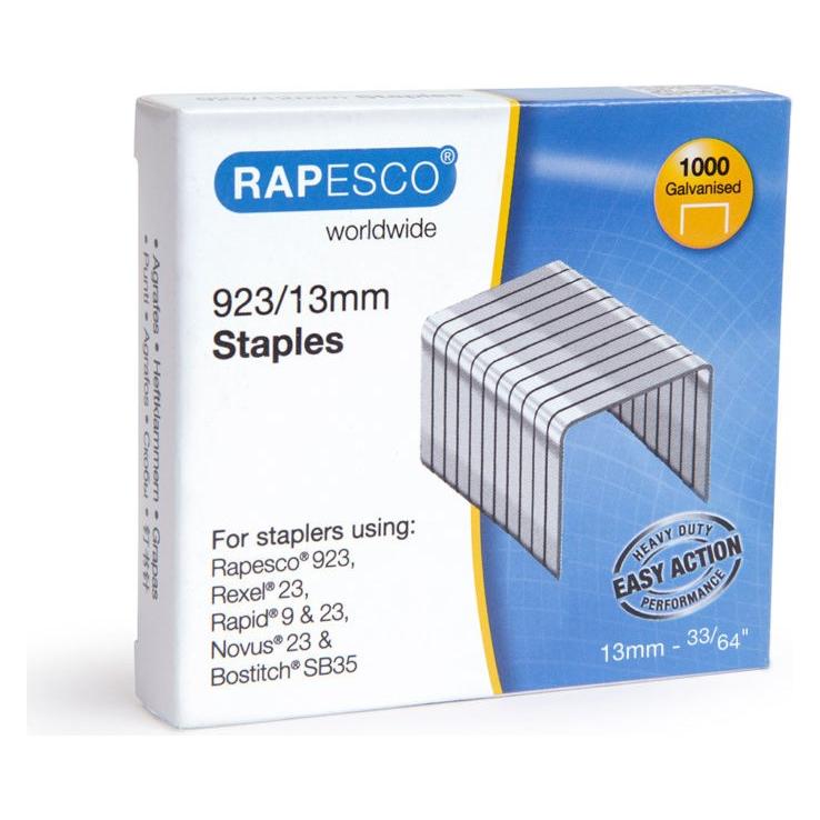 Rapesco 923/13mm (Typ 23) Verzinkte Heftklammern (1484)