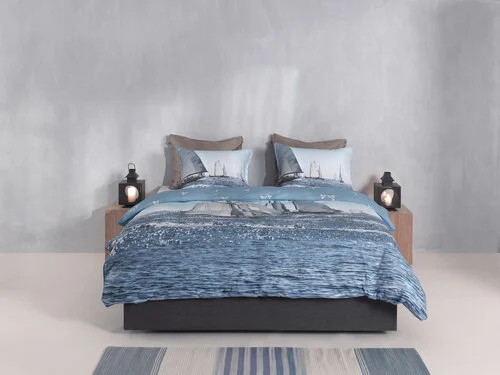 Zo! Home Regatta Dekbedovertrek Blue 200x220 cm