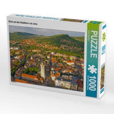 CALVENDO Puzzle Blick auf den Stadtkern von Jena | 1000 Teile Lege-Größe 64x48cm Foto-Puzzle für glückliche Stunden
