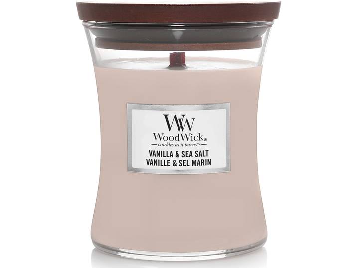 WoodWick Duftkerze Vanilla & Sea Salt Medium Jar