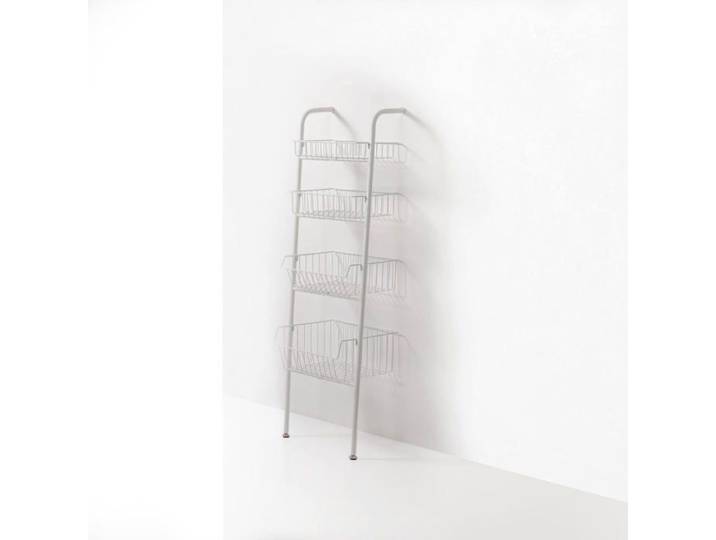 Étagère murale - KINO - Blanc - Métal - Contemporain - 128 cm