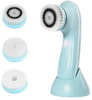 Inspired Deals 3 in 1 USB Charging Facial Cleansing Brush For Deep Pore & Blackhead Removal blue