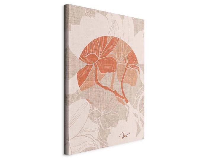 Leinwandbild Stylish magnolia Greige/Dunkelorange