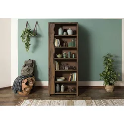 Bücherregal Mango 81x45x200 braun geölt PURE MANGO #227
