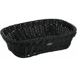 Westmark Saleen Coolorista Mehrzweck-Korb, geeignet für Hotel und Gastronomie, Eckig, ca. 26,5 x 19 x 7 cm, Synthetikfaser, Schwarz, 02036119101