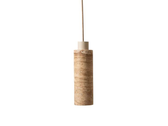 Suspension travertin brun ø12cm