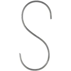 IB Laursen S-Haken 10 cm, 10 cm, grau
