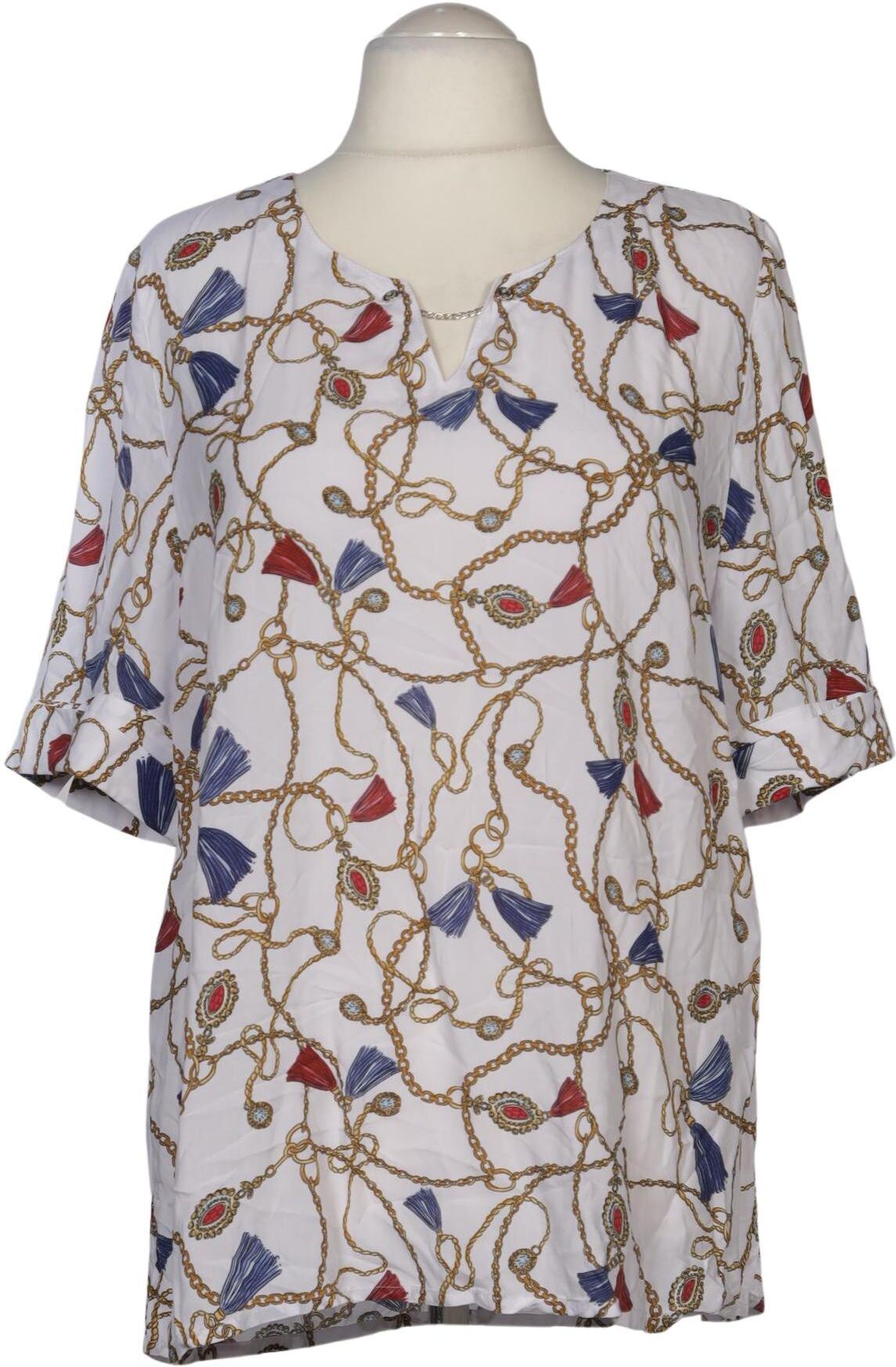 Kj brand Damen Bluse, Mehrfarbig, Gr. EU 44, Viskose - Second Hand