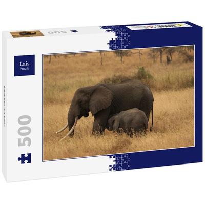 Lais Puzzle Elefanten mit Baby 500 Teile