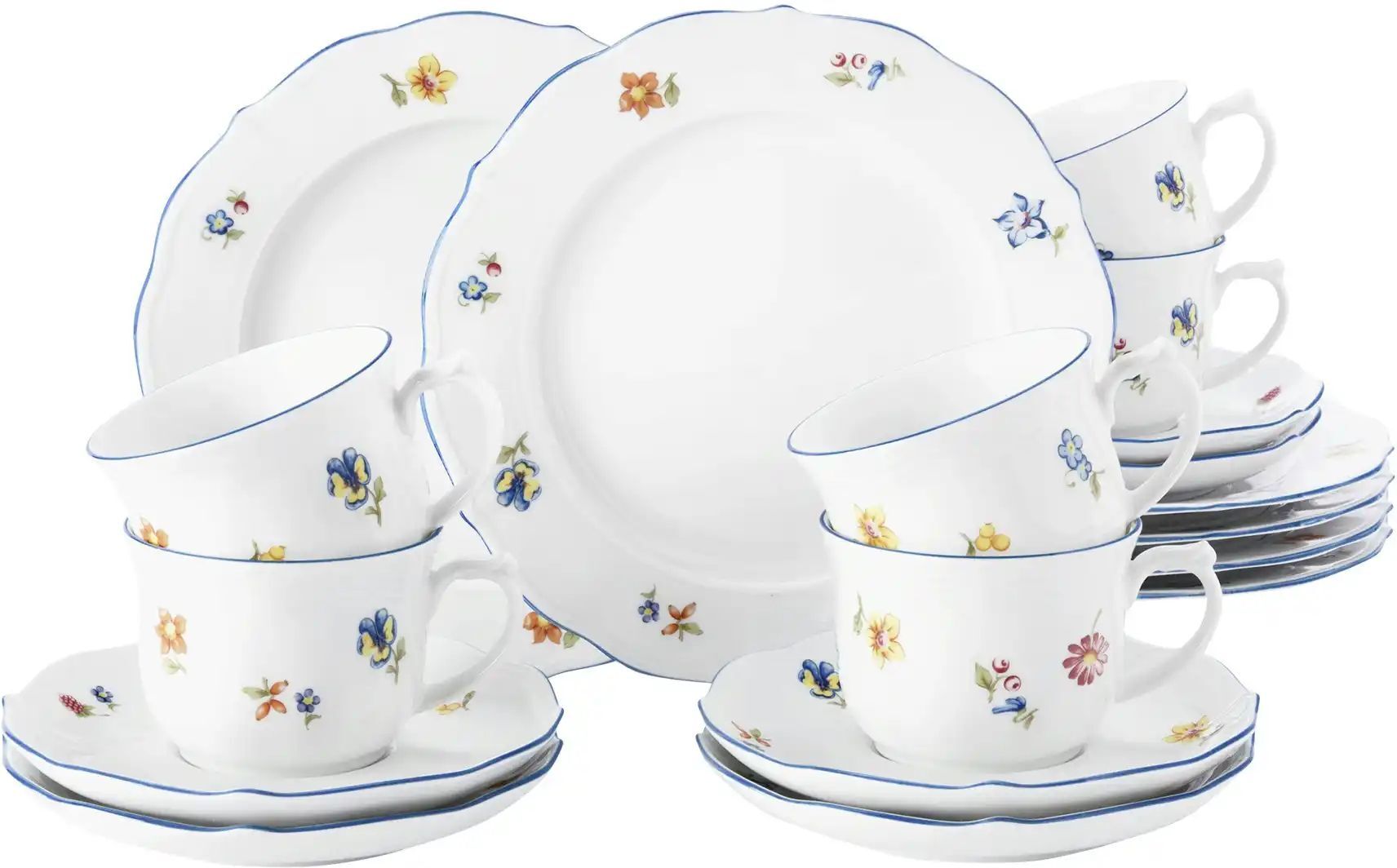 Seltmann Weiden Kaffeeservice  Sonate ¦ mehrfarbig ¦ Porzellan