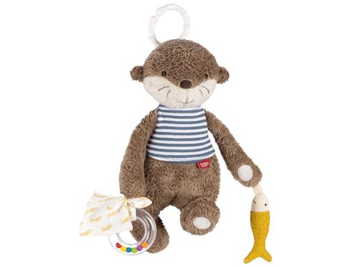 Fehn Activity-Otter Theo – Motorikspielzeug zum Aufhängen für Babys