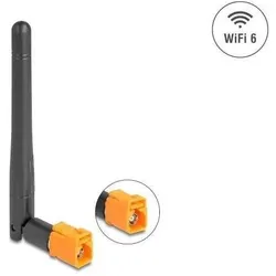 Delock WiFi 6 Antenne FAKRA M Buchse 2,5 - 3,0 dBi omnidirek (WLAN), Netzwerkantenne