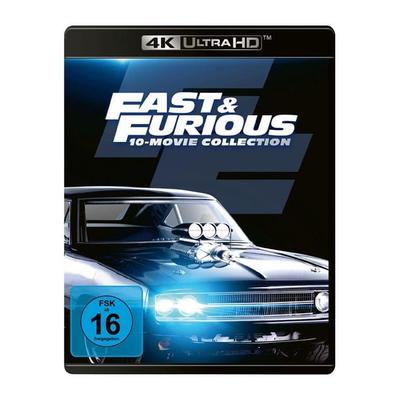 Fast & Furious - 10-Movie-Collection [10 x 4K Ultra HD], Blu-ray 4K