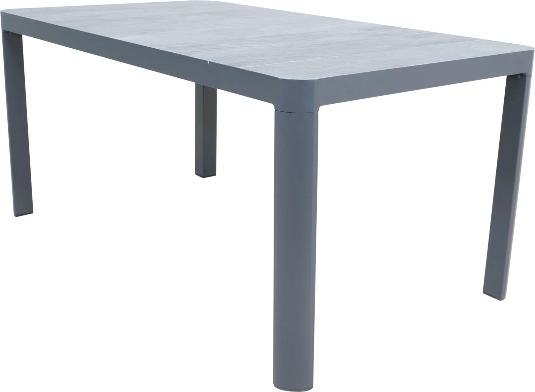 Tisch - 160x90x74 cm - Aluminium - Keramiklatten