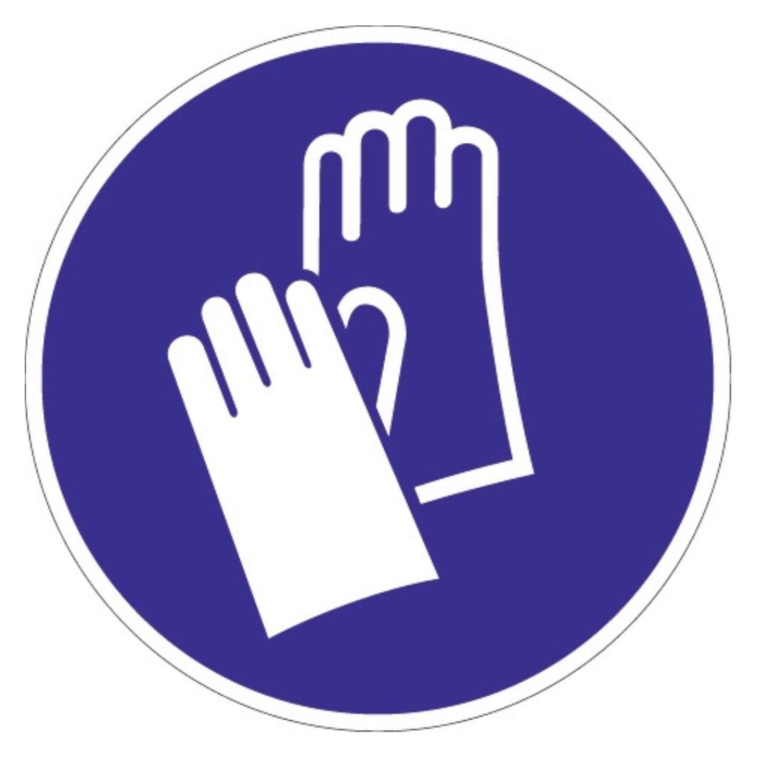 HP Autozubehör Gebotszeichen ASR A1.3/DIN EN ISO 7010 Handschutz benutzen Folie (9000477499)
