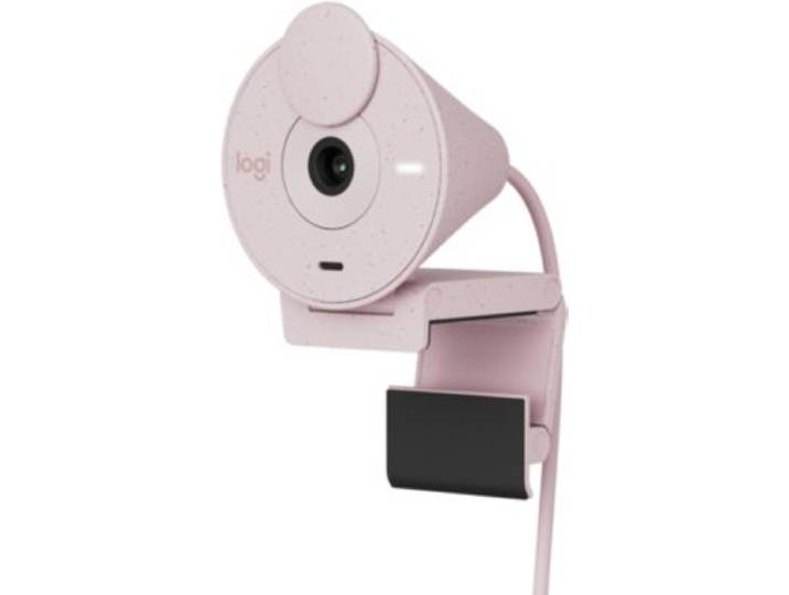 Logitech - Webcam Brio 300 Full Hd Avec Micro - Rose