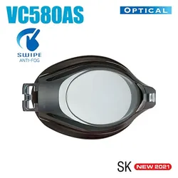 Tusa View - Swipe Lens für optische Schwimmbrille - Farbe: Schwarz, Stärke: -7.0