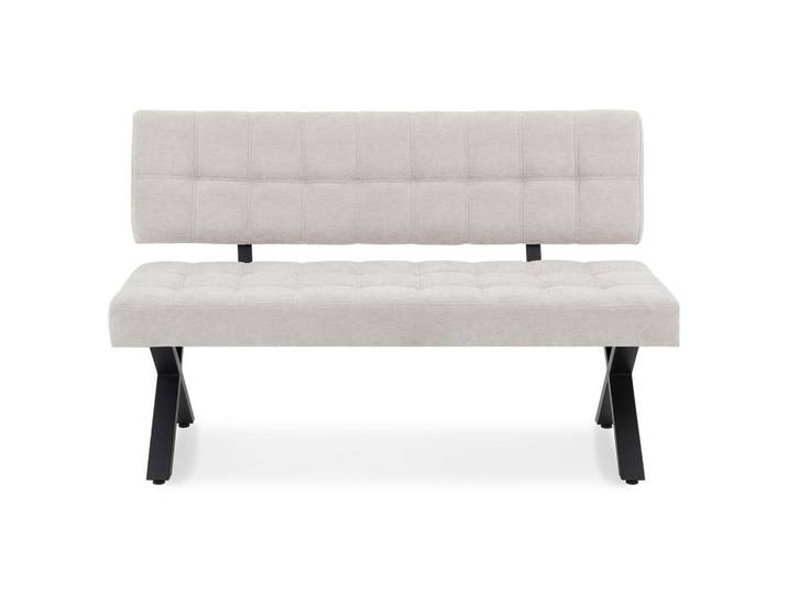 Idimex Esszimmerbank Lavica grau, Grau, Mode, 140x88x60 cm, Esszimmer, Bänke, Sitzbänke