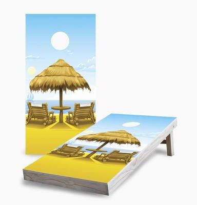 Skip's Garage Beach Regulation 2x4 Cornhole Game Set