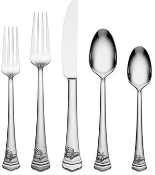 Lenox Butterfly Meadow II Mirror 65-Piece Flatware Set