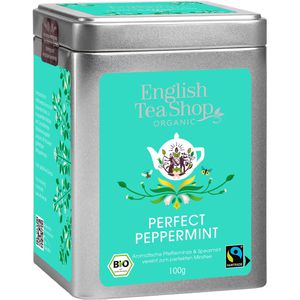 EnglishTeaShop Tee Perfect Peppermint, in der Dose, BIO, Kräutertee, fairtrade, loser Tee, 100g