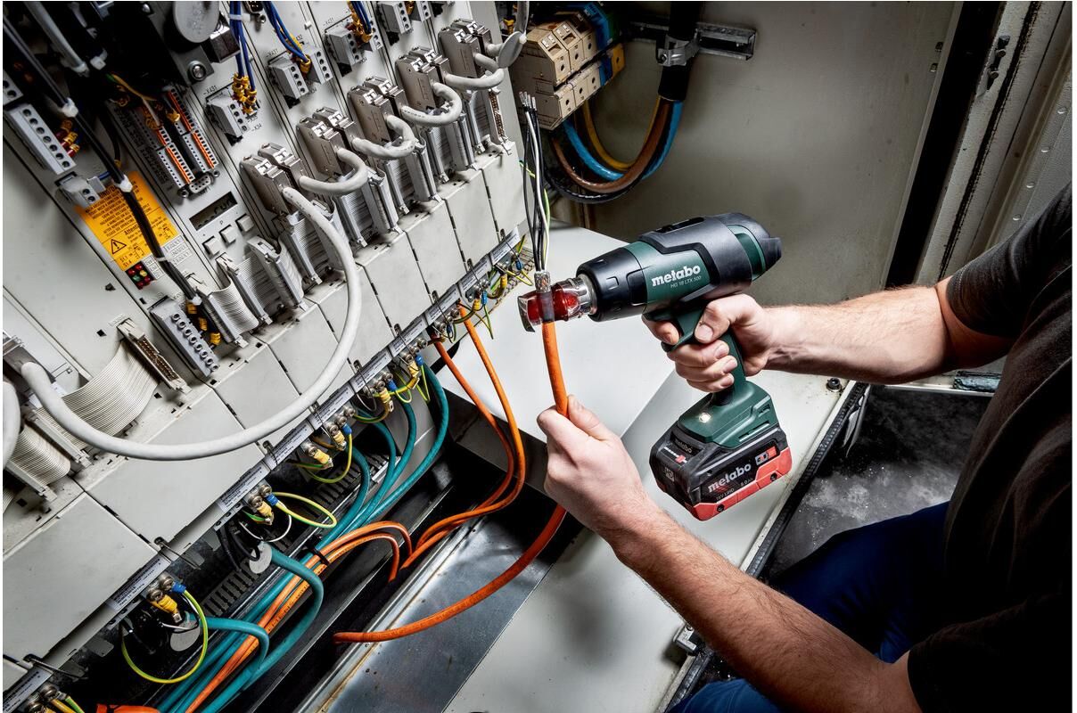 Akku-Heissluftgebläse METABO "Akku-Heissluftgebläse HG 18 LTX 500", grün, Kunststoff, Heissluftgeräte, Akku-Heissluftgebläse grün Einheitsgröße