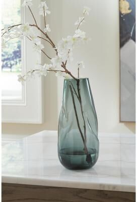 Signature Design by Ashley Beamund Teal Blue Vase
