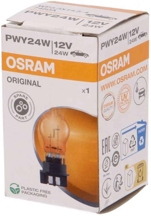 Ams-Osram Ampoule secondaire OSRAM PWY24W Original 12V/ 24W, 1 pièce