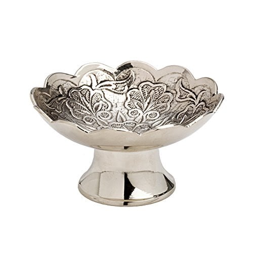 NKlaus Wierookbakje Wierookbrander Zilver Deco 7544