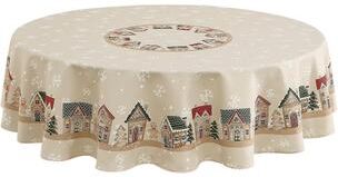 Avanti Linens "Avanti Gingerbread Village 70"" Round Tablecloth"