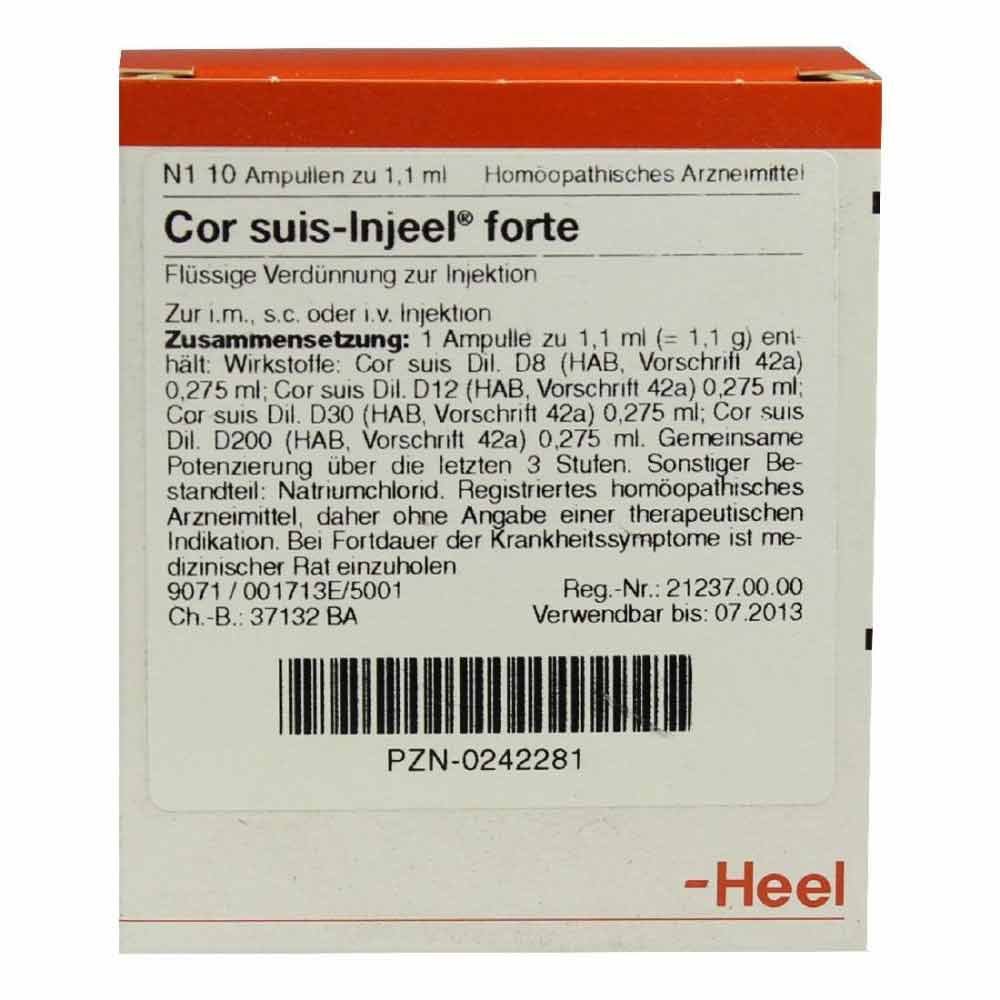 Biologische Heilmittel Heel GmbH Cor Suis Injeel forte Ampullen 00242281