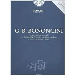 Divertimento a camera no.3 für Altblockflöte und Bc (+CD) für Altflöte und Klavier, Fachbücher von Manfredo Zimmermann, Giovanni Battista Bononcini
