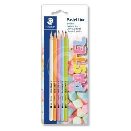Staedtler Bleistifte Pastel Line 5 Farben sortiert HB (HB, 5x) (41947173)